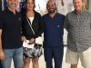 Dr. Carlos Fiorito, Patient Coordinator and Dr. Daniel Alfaro, Prosthodontist with happy patients